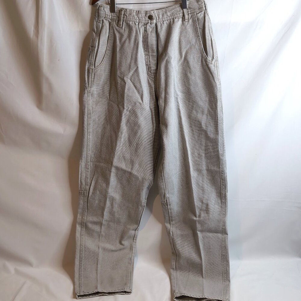 Chlorophylle Men's Beige Canvas Denim Pants Hiking/Outdoors, Size XL